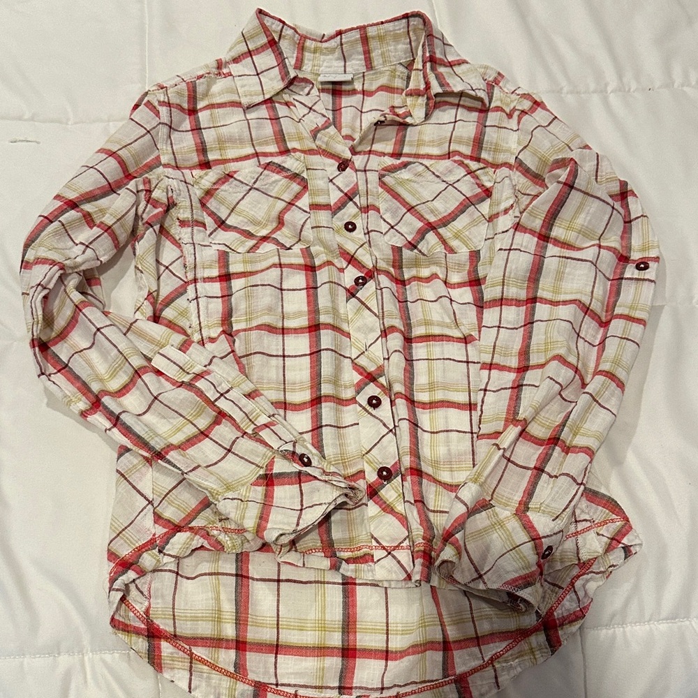 Women’s Columbia Plaid Button-Up Shirt